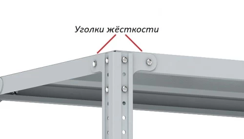 Стеллаж металлический Титан МС-750 3000x1000x500/2