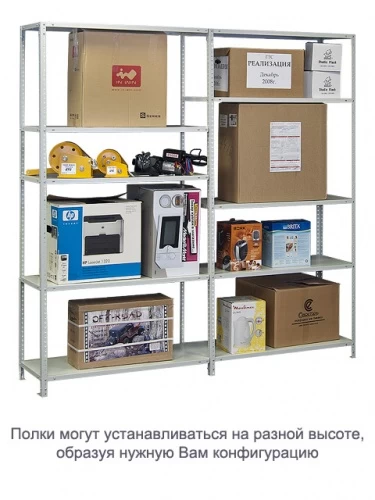 Стеллаж металлический ТС120 (1800х1200х600)/3